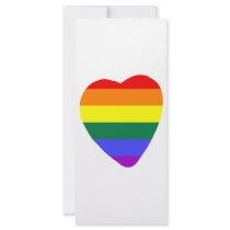 Gay Heart Rack Card Template