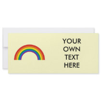Gay Humor rainbow pride true Full Color Rack Card