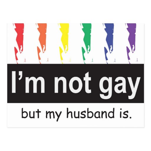 Gay Husband Postcard