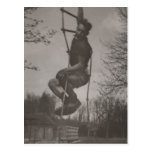 Gay interest cute young athlete fooling around post card