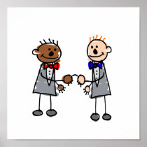 Gay Interracial Couple Print