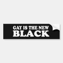 GAY IS THE NEW BLACK - .png bumper stickers