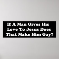 Gay Jesus Print