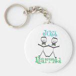 Gay Just Married Favors Keychain