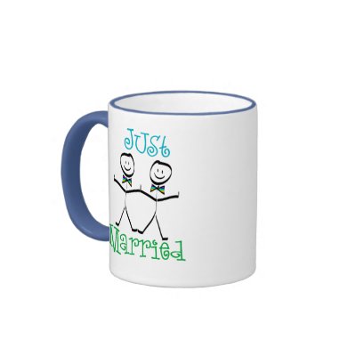 Gay Just Married Favors Mugs