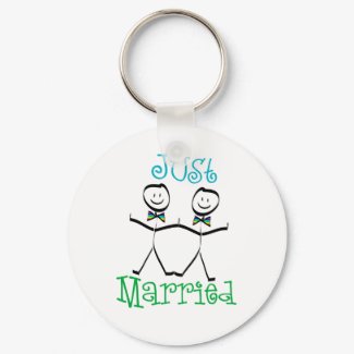 gay wedding keychain