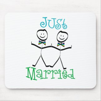 Gay Just Married mousepad