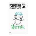 Gay Just Married Stamps stamp