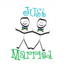 Gay Just Married T-shirt shirt