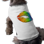 Gay - Lesbian Pride Lips Dog Shirts