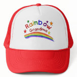 Gay Lesbian "Rainbow Grandma" Mesh Hat