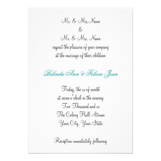 Gay Lesbian Wedding Invitation Gold/Chocolate