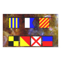 "Gay Love Signal Flags" Stickers