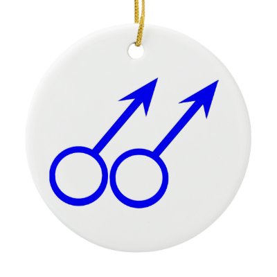 Gay Lovers Custom Pendant Ornament