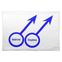 Gay Lovers Customizable Placemat