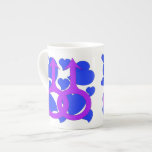 Gay Male Marriage Hearts Bone China Mug