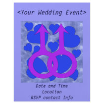 Gay Male Marriage Hearts flyers by orsobear Gay Male Marriage Hearts flyers