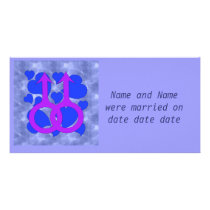 Gay Male Marriage Hearts photo cards