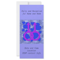 Gay Male Marriage Hearts Rack Cards