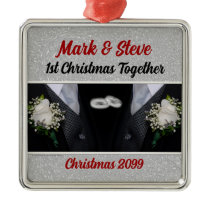 Gay Marriage 1st Christmas Ornament