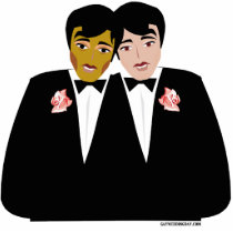 Gay Marriage Cake Topper Photo Cut Out