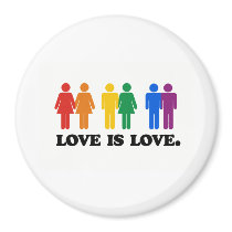 GAY MARRIAGE FLAG REFRIGERATOR MAGNET