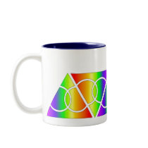 Gay Marriage Rainbow Triangle mugs by The_Speech_Zone Gay Marriage Rainbow Triangle mugs