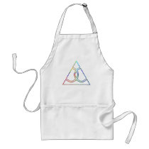 Gay Marriage Rainbow Wedding Rings Triangle aprons by The_Speech_Zone Gay Marriage Rainbow Wedding Rings Triangle aprons