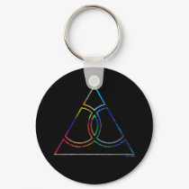 Gay Marriage Rainbow Wedding Rings Triangle keychains by The_Speech_Zone Gay Marriage Rainbow Wedding Rings Triangle keychains