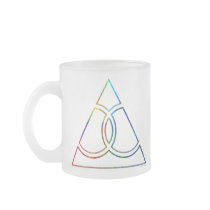 Gay Marriage Rainbow Wedding Rings Triangle mugs by The_Speech_Zone Gay Marriage Rainbow Wedding Rings Triangle mugs