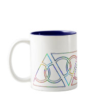 Gay Marriage Rainbow Wedding Rings Triangle mugs by The_Speech_Zone Gay Marriage Rainbow Wedding Rings Triangle mugs
