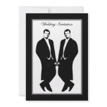 Gay Men Wedding Invitation. Commitment Ceremony