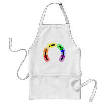 Gay Morse Code Arc Apron aprons
