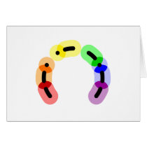 Gay Morse Code Arc Card cards