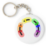 Gay Morse Code Arc Keychain