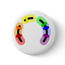 Gay Morse Code Arc Round Button buttons