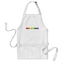 Gay Morse Code Bar Apron aprons