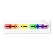 Gay Morse Code Bar Bumper Sticker bumper stickers