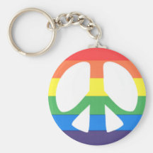 gay peace keychains
