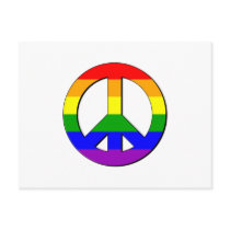 Gay Peace Sign Post Card