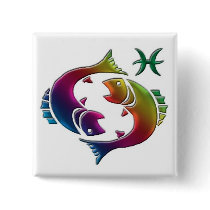 Gay Pisces Button by 175apparel Gay Pisces Button