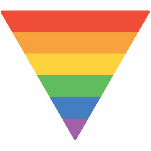 Gay Triangle With Rainbow 40