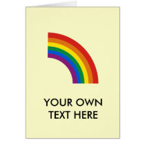 Gay Pride Arc Rainbow Card
