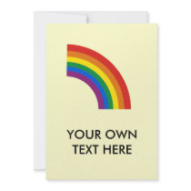 Gay Pride Arc Rainbow Custom Invitations