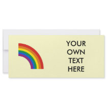 Gay Pride Arc Rainbow Custom Rack Cards