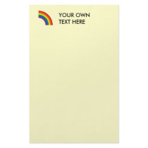 Gay Pride Arc Rainbow Stationery Design