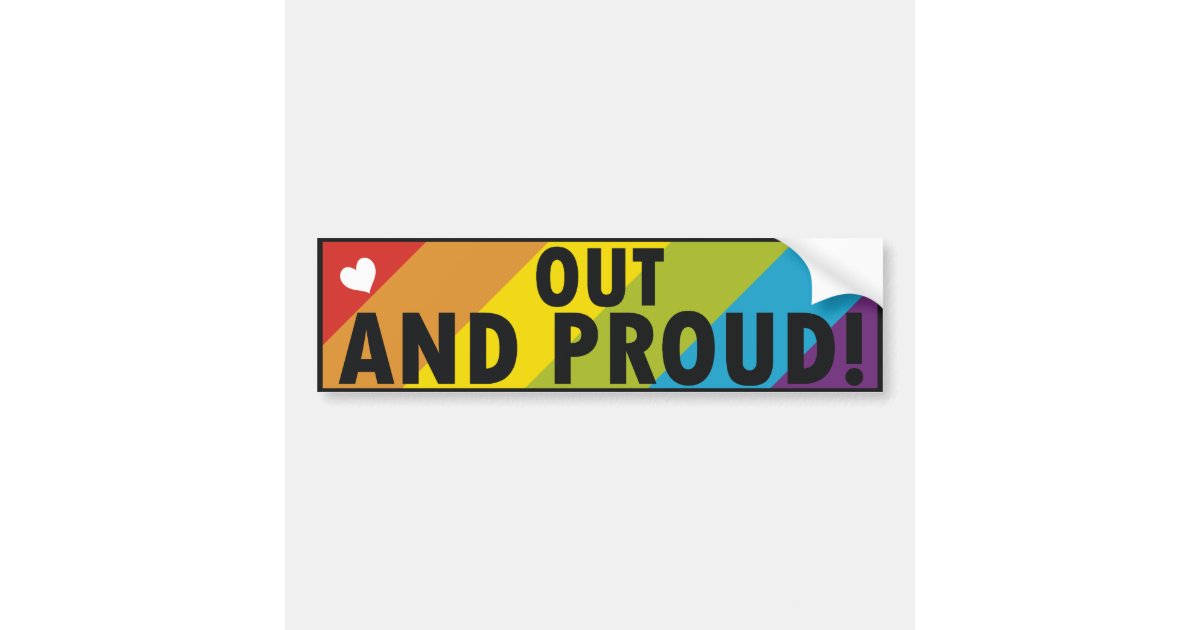 Gay Pride Bumper Sticker Zazzle 