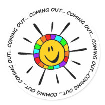 Gay Pride Coming Out stickers