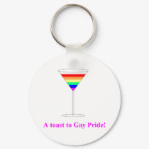 Gay Pride Design #1 keychains