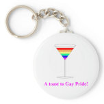 Gay Pride Design #1 keychains